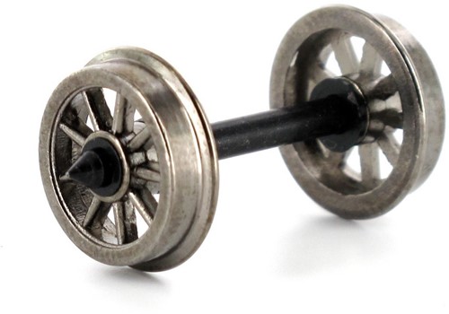 Liliput L939365 H0 - Spoked Wheel Set Covered with Low Flange per stuk