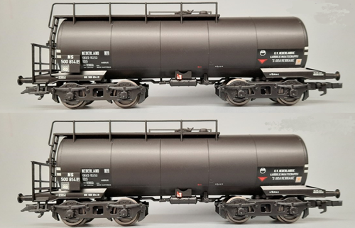 Liliput L230168 H0 - 4-assige Ketelwagen 2-delig NS