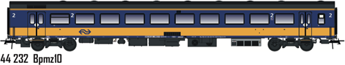LS Models 44232 H0 - ICRmh Bpmz10, 2e klas, AmRo NS