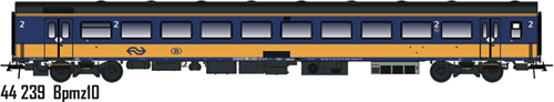 LS Models 44239 H0 - ICRmh Bpmz10, 2e klas, Benelux NS