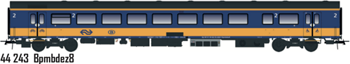LS Models 44243 H0 - ICRmh BPMBDEZ8, 2e klas, Benelux NS