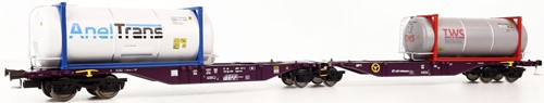 Mehano 28400 H0 - Container Draagwagen Sggmrss90 Railrelease B.V.