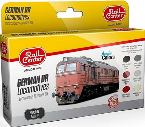 AMMO MIG-R-1004  - GERMAN DR LOCOMOTIVES EP IV 15ML 6 JARS