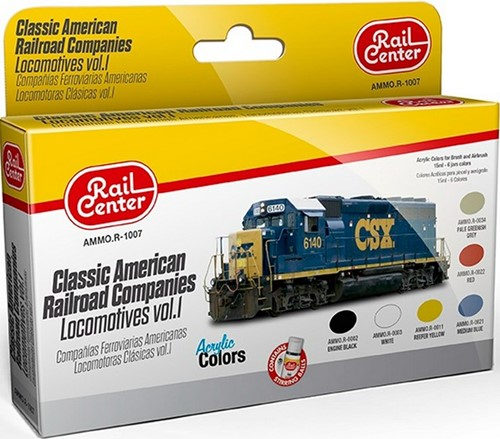 AMMO MIG-R-1007  - CL. AMERICAN RAILROAD COMPANIES LOC VOL.1 15ML 6 JARS