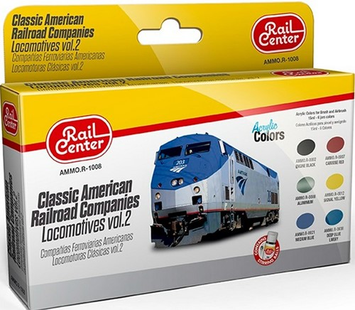 AMMO MIG-R-1008  - CL. AMERICAN RAILROAD COMPANIES LOC VOL.2 15ML 6 JARS