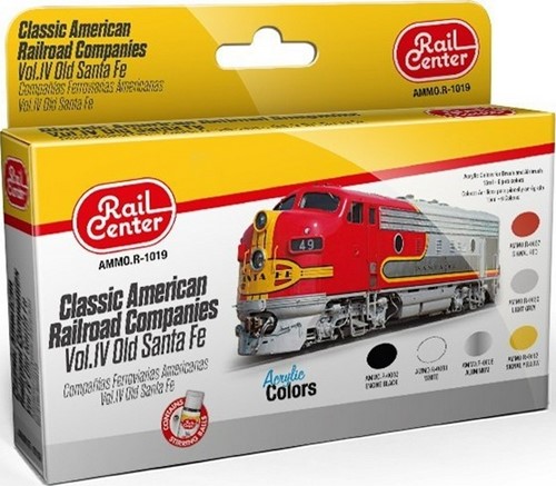 AMMO MIG-R-1019  - CL. AMERICAN RAILROAD COMP. VOL. 4 OLD SANTA FE 15ML 6 JARS