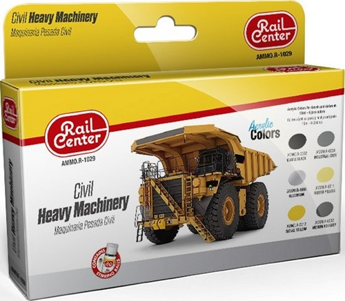 AMMO MIG-R-1029  - RAIL CENTER - CIVIL HEAVY MACHINERY 15ML 6 JARS