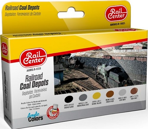 AMMO MIG-R-1031  - RAIL CENTER - RAILROAD COAL DEPOTS 15ML 6 JARS