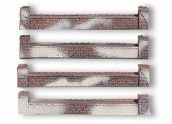 Noch 13208 H0 - Tuinmuur 4stuks