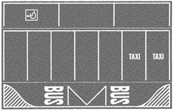 Noch 80720 H0 - Straatfolie Parkeerplaats 2stuks