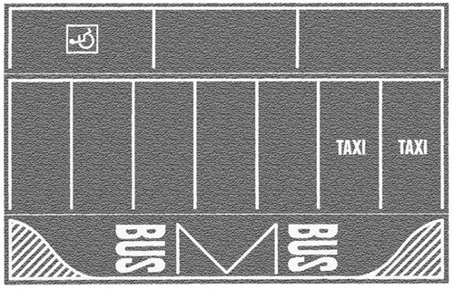 Noch 80720 H0 - Straatfolie Parkeerplaats 2stuks