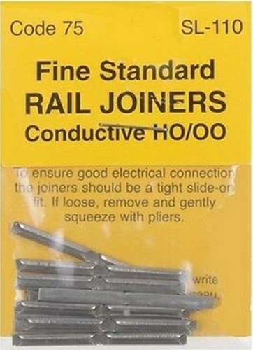 Peco SL-110 H0 00 - Streamline Railverbinders H0/00 Code 75 24stuks