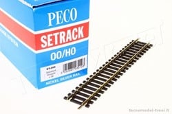 Peco ST-200 H0 00 - Setrack Rechte Rails H0/00 168mm