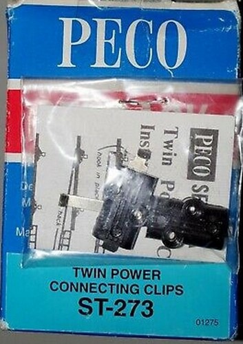 Peco ST-273 H0 00 - Setrack Aansluitclip 2-delig H0/00