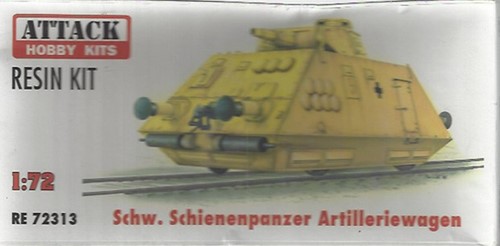 Attack Hobby Kits RE72313 - Schwerer Schienenpanzer Artilleriewagen 1:72