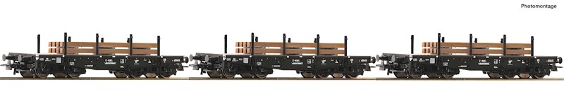 Roco 3-piece Heavy Duty Wagon Set in stock