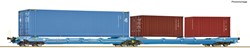 Roco 6600036 H0 - Dubbele Containerdraagwagen T3000e 'Nacco'