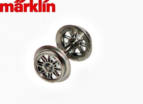 Märklin E204748 - Radsatz 2 Stück Spaakwielen punt assen 24,5 mm, Rad 10,5 mm AC