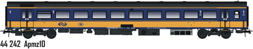 LS Models 44242 H0 - ICRmh Apmz10, 1e klas, Benelux NS