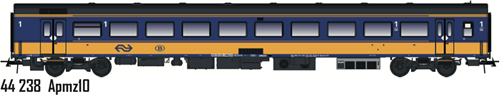 LS Models 44238 H0 - ICRmh Apmz10, 1e klas, Benelux NS