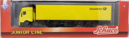 Schuco H0 - Iveco Vrachtwagen met Trailer Deutsche Post Junior Line