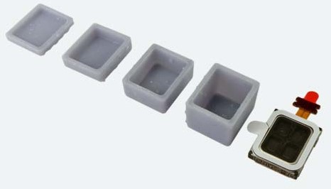 ESU 50352  - Lautsprecher 10mm x 12mm x 3.5mm, rechteckig, 6 Ohm, mit Schallkapselset