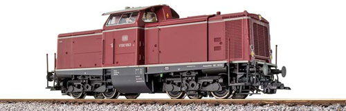 ESU X 31570 H0 - Diesel loco, V100 1063, DB, Era III, prototype around 1966, old red, Sound+Smoke, DC/AC