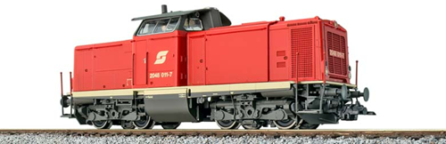 ESU X 31574 H0 - Diesel loco H0, 2048 011, ÖBB, Era V, prototype around 1992, red, Sound+Smoke, DC/AC