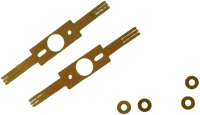 Train-O-Matic 01080104  - CC-A2 (50 pcs set) Sleepcontact voor bij de wielen/draaistel (55)-2