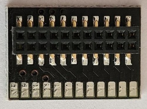 tOm 02020102  - Adaptor MTC21 21pin Female Socket with Solder pads