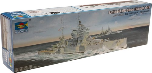 Trumpeter 05324 - Battleship HMS Queen Elizabeth 1943 1:350 (Open Verpakking)