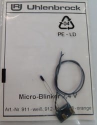 Uhlenbrock 912  - Micro Knipperlicht Blauw 2.4v