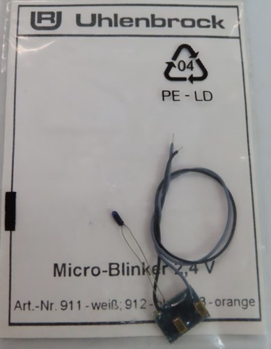 Uhlenbrock 912  - Micro Knipperlicht Blauw 2.4v