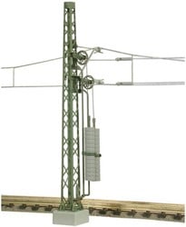 Viessmann 4364 N - Bovenleiding Mast met Afspaninrichting en Wiel