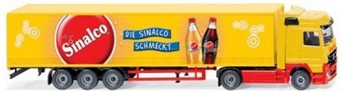 Wiking 0537 06 H0 - Mercedes Benz Actros Vrachtwagen met Zeiltrailer Sinalco