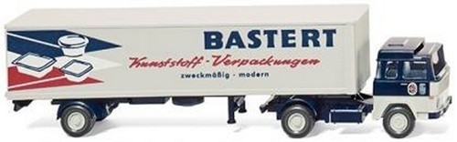 Wiking 0547 01 H0 - Magirus Vrachtwagen met Trailer Bastert
