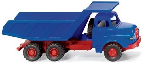 Wiking 0671 03 H0 - MAN 26,281 Kiepwagen Blauw